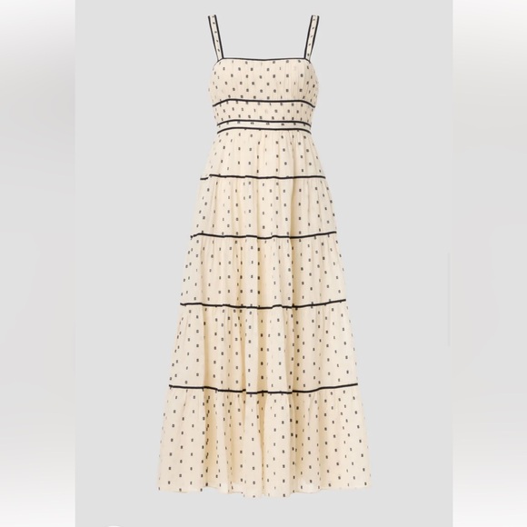 Ulla Johnson Dresses & Skirts - Ulla Johnson - Clemente Dress Elegant Cream and Black Polka Dot Dress EUC worn